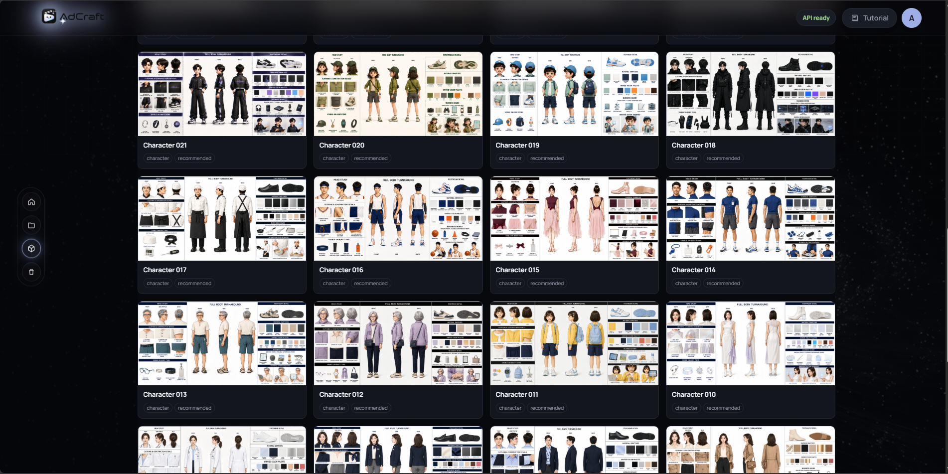 AdCraft character asset library overview — part 2