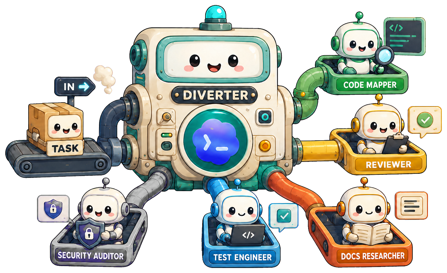 Diverter agent lineup