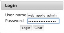 WebApollo login page