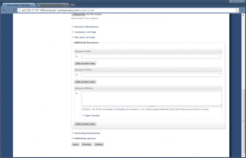 Tripal-v1.1 org edit resources.png