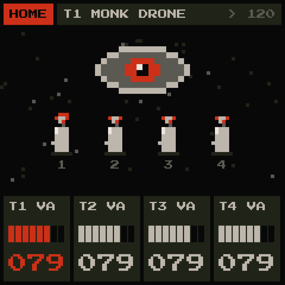 GR!MM on the FM-1: the HOME screen