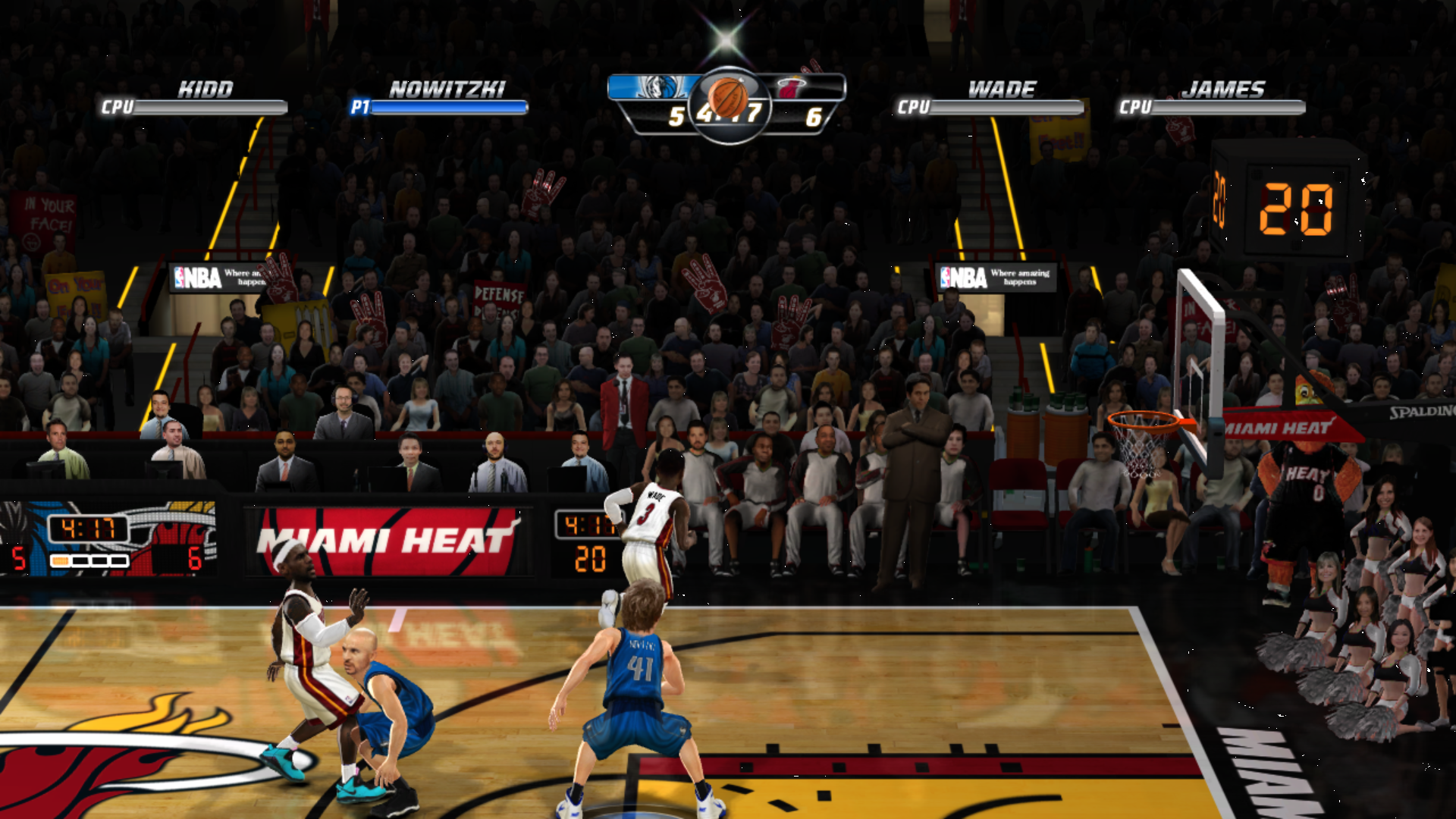 In-game: Heat vs Mavericks