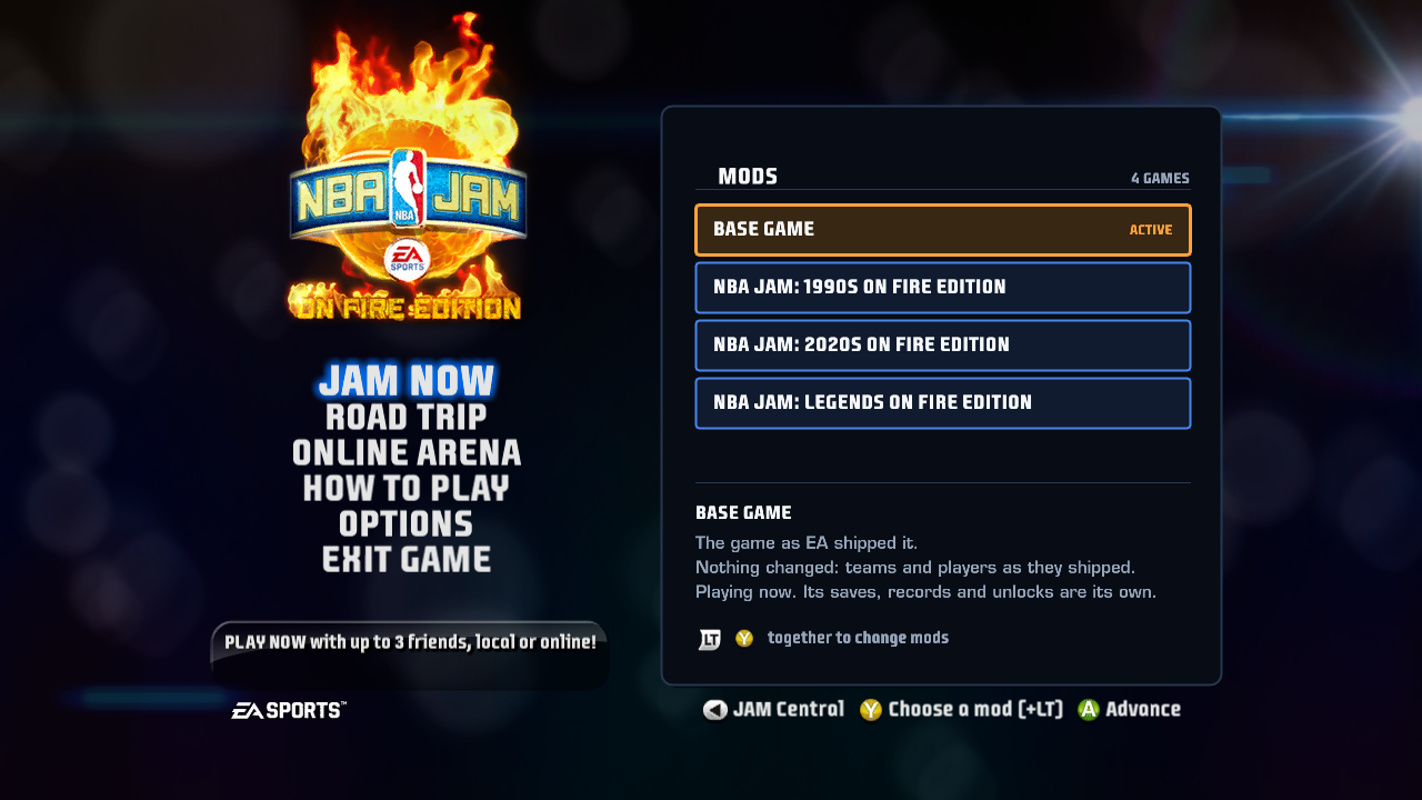 The mod list on the main menu