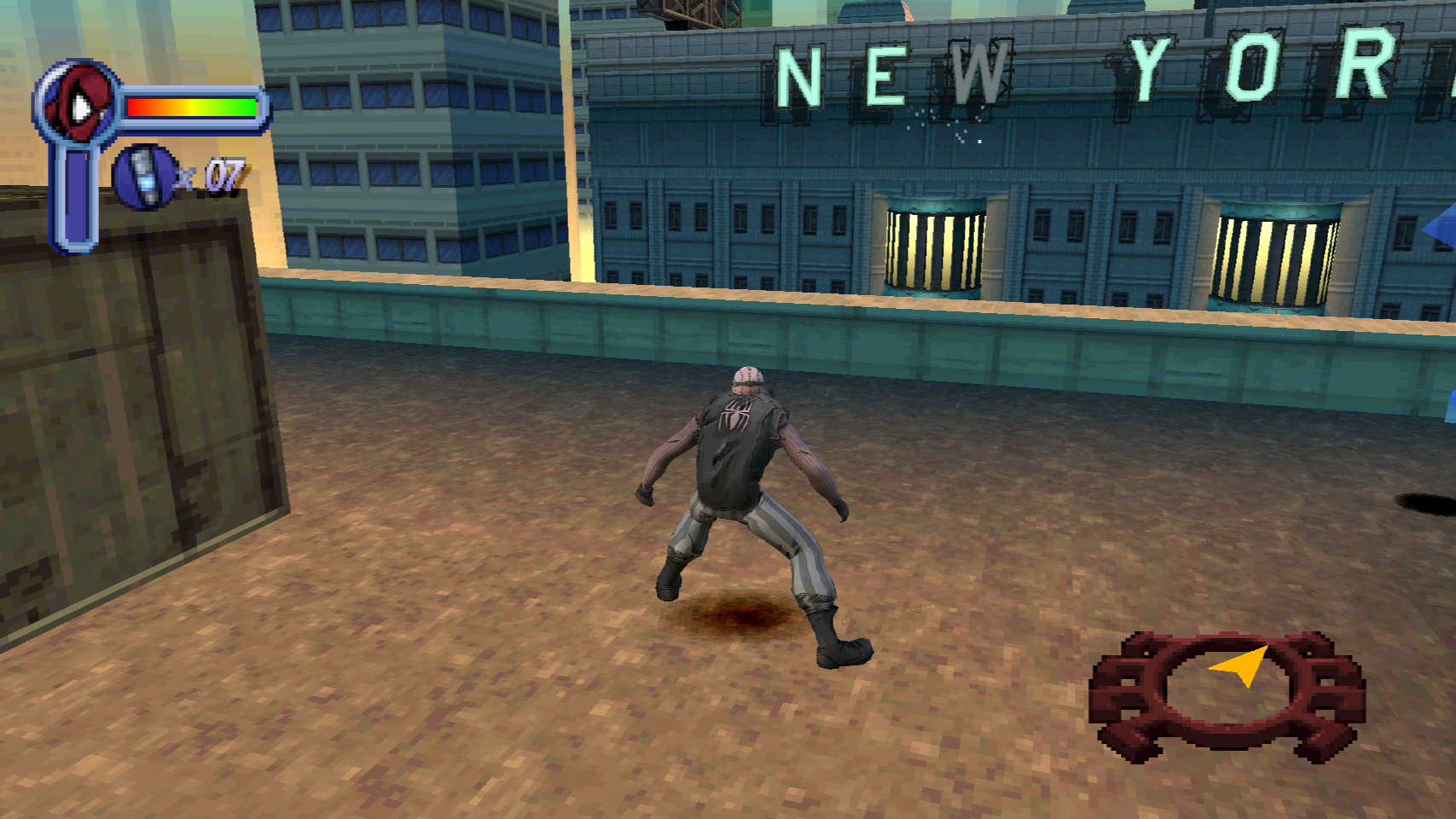 Spider-Noir custom model in Spider-Man gameplay
