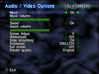 Xbox: Audio / Video Options
