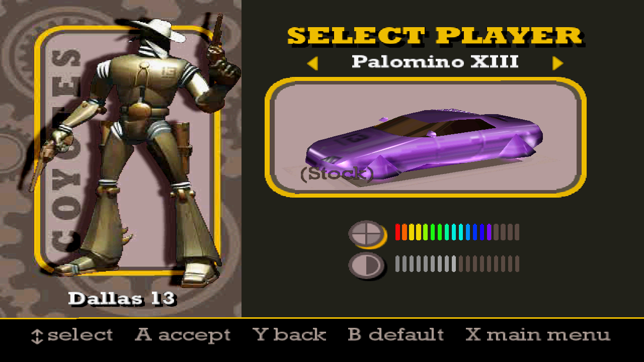 Dallas's Palomino XIII with custom purple paint