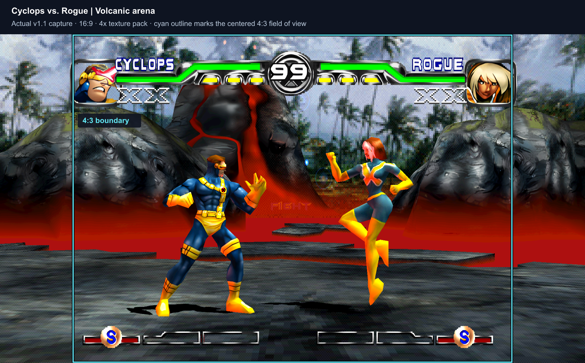 Cyclops vs. Rogue widescreen comparison