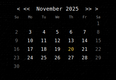 Calendar