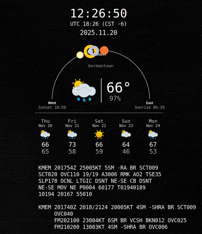 Time and Weather