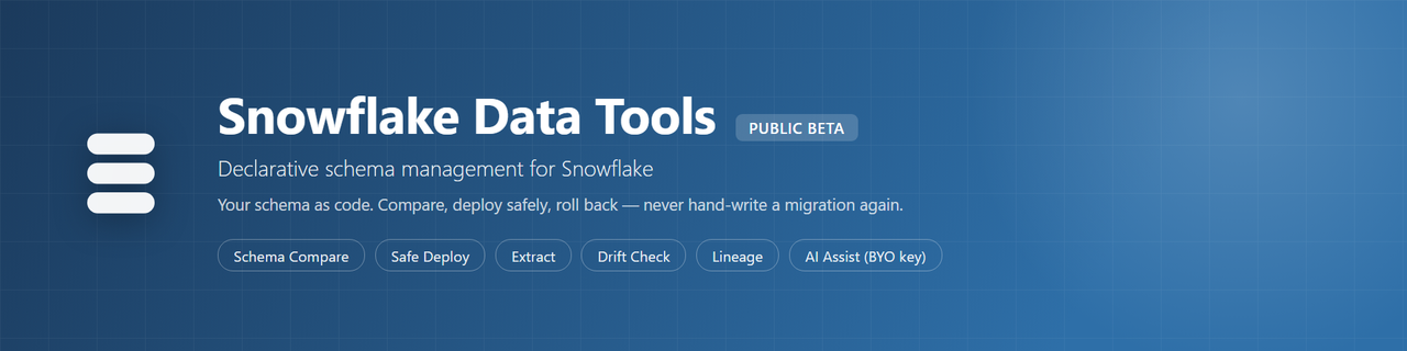 Snowflake Data Tools