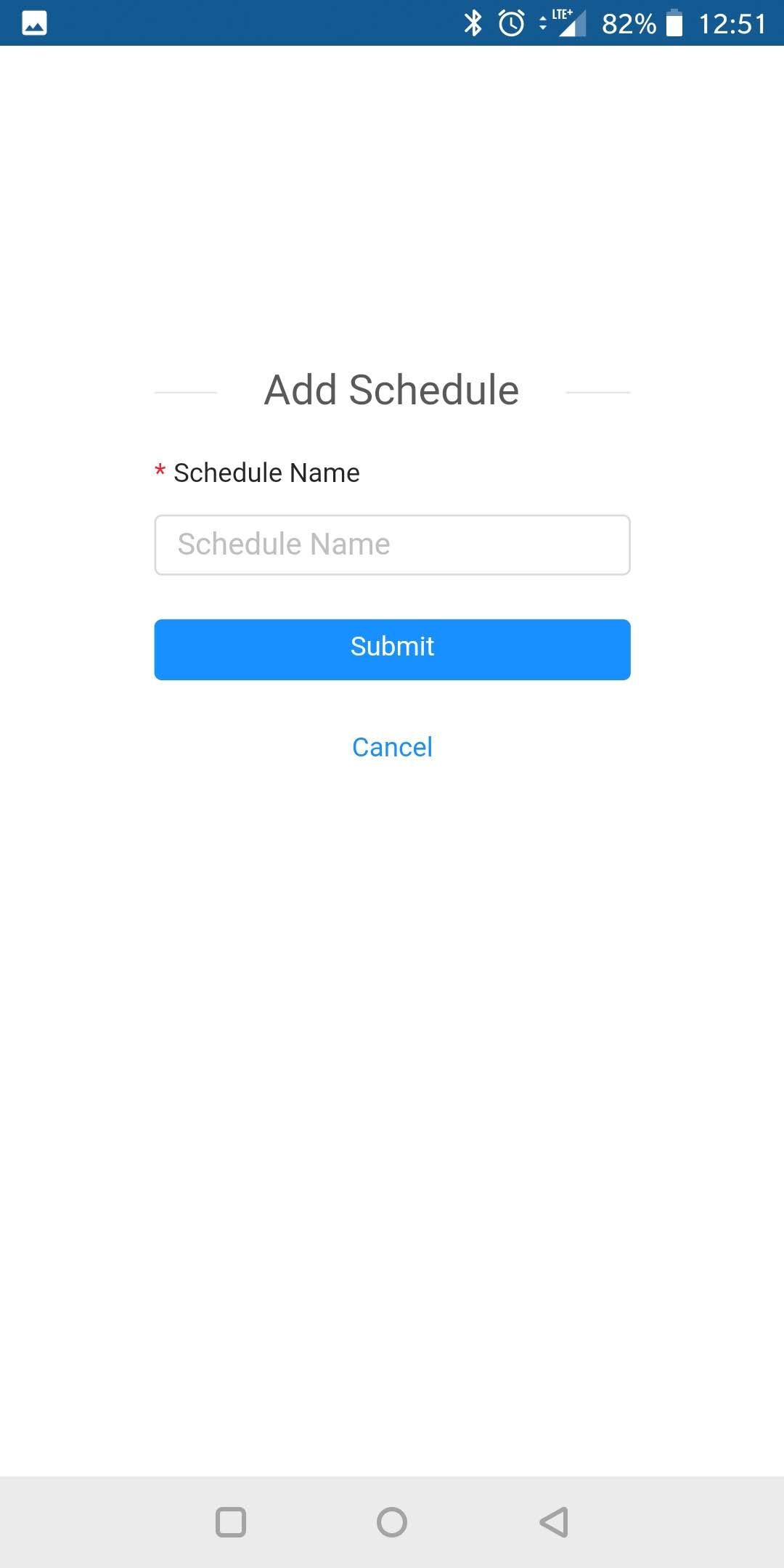 Add Schedule