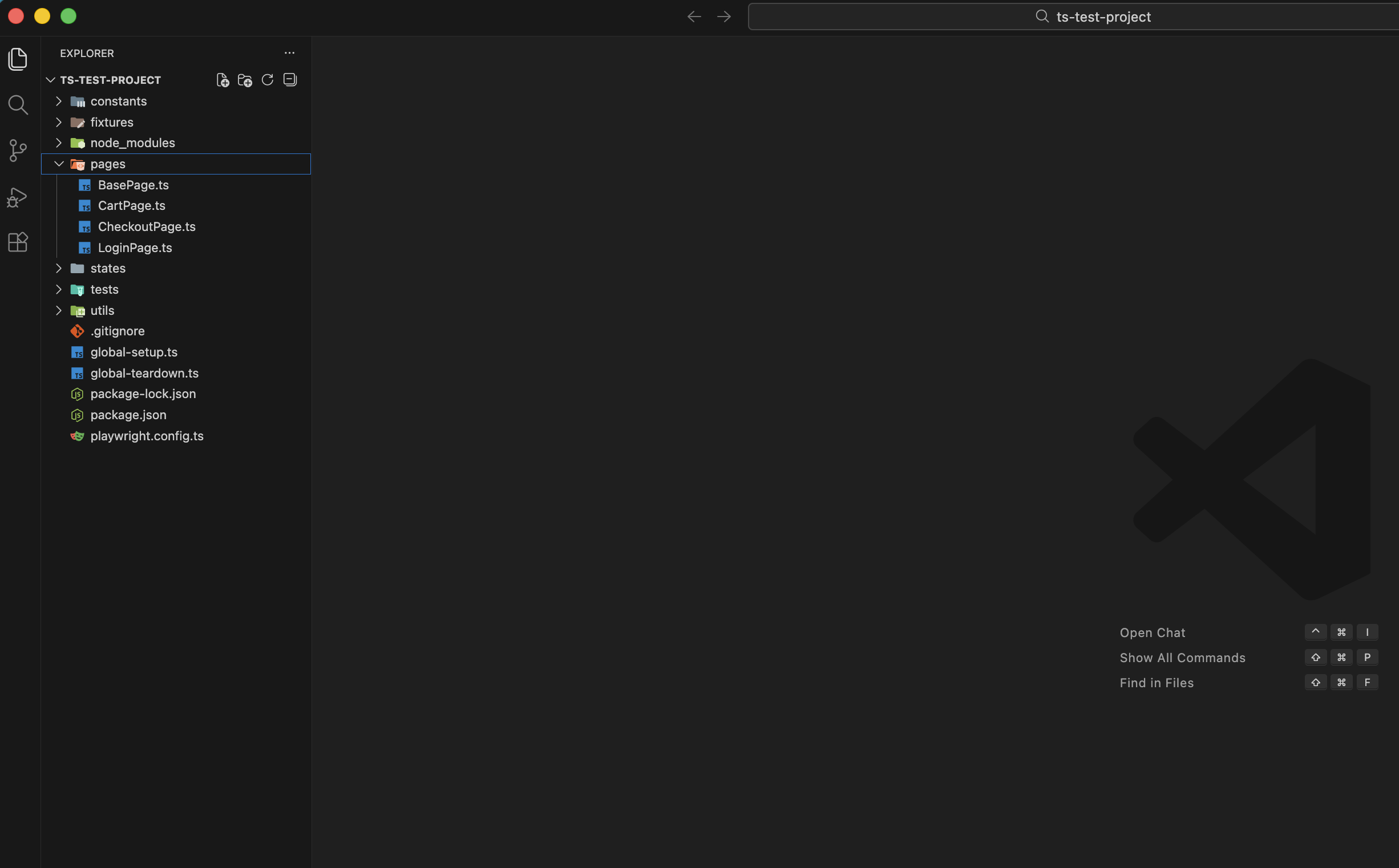 TypeScript based output project structure