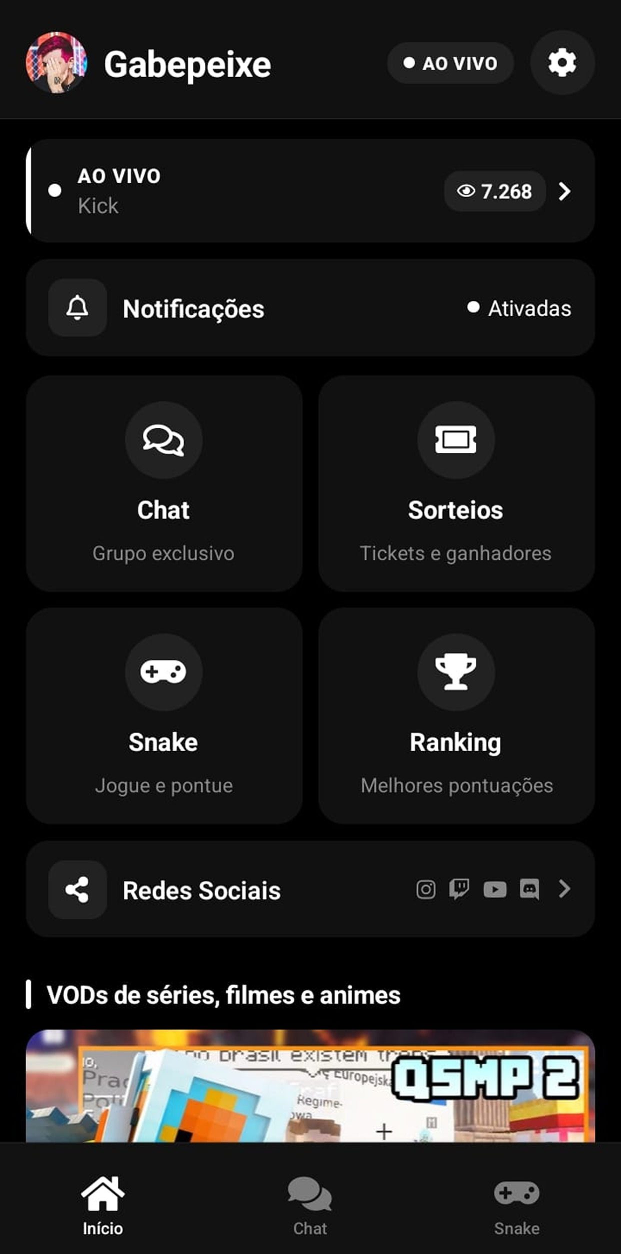 Tela 1 do app