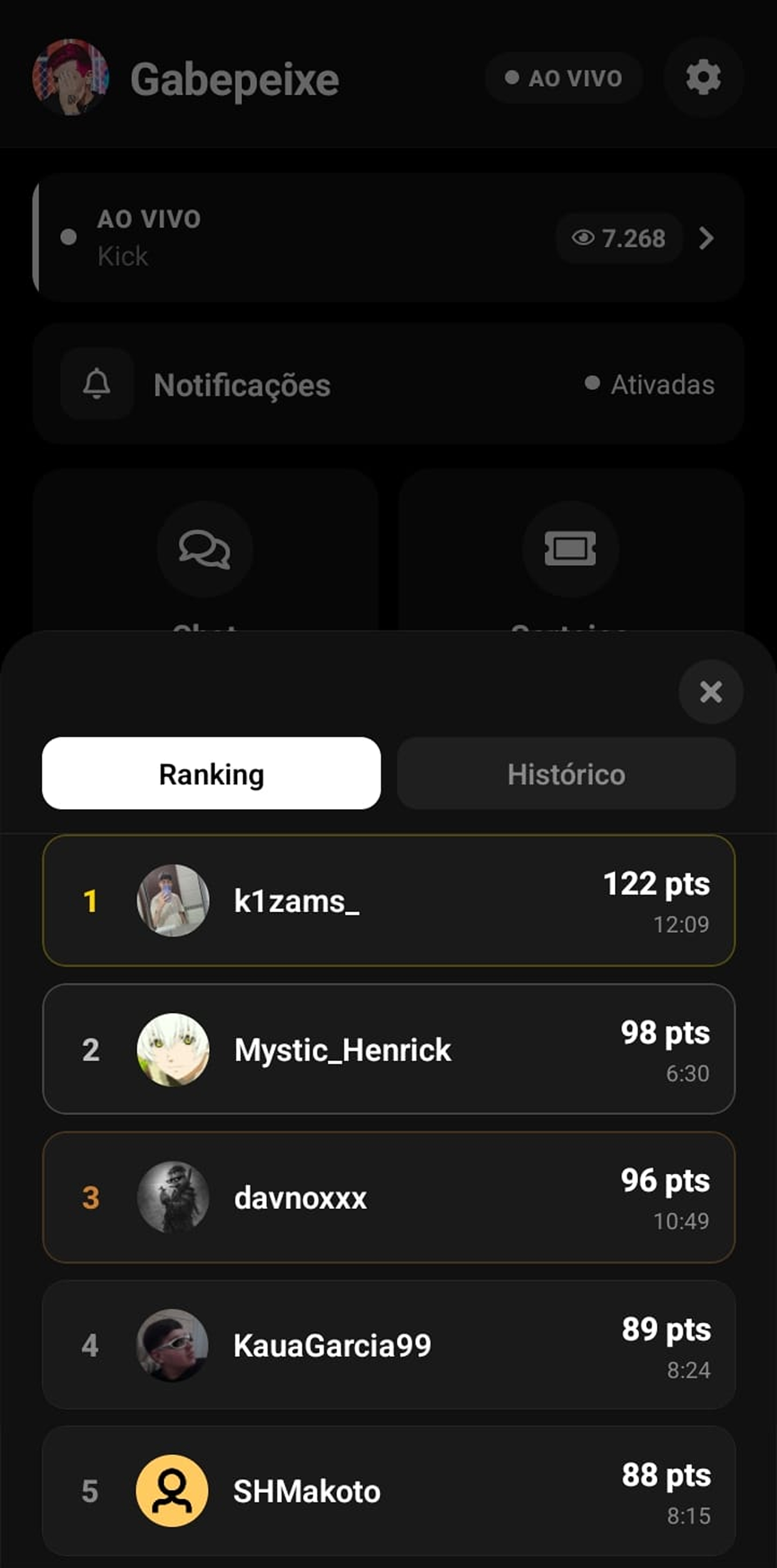 Tela 4 do app