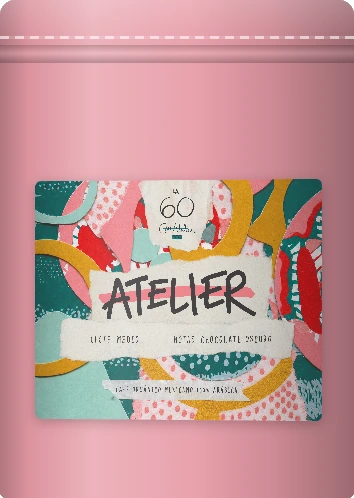 Bolsa de 250 g de Atelier, con la etiqueta de collage de Tatifer4