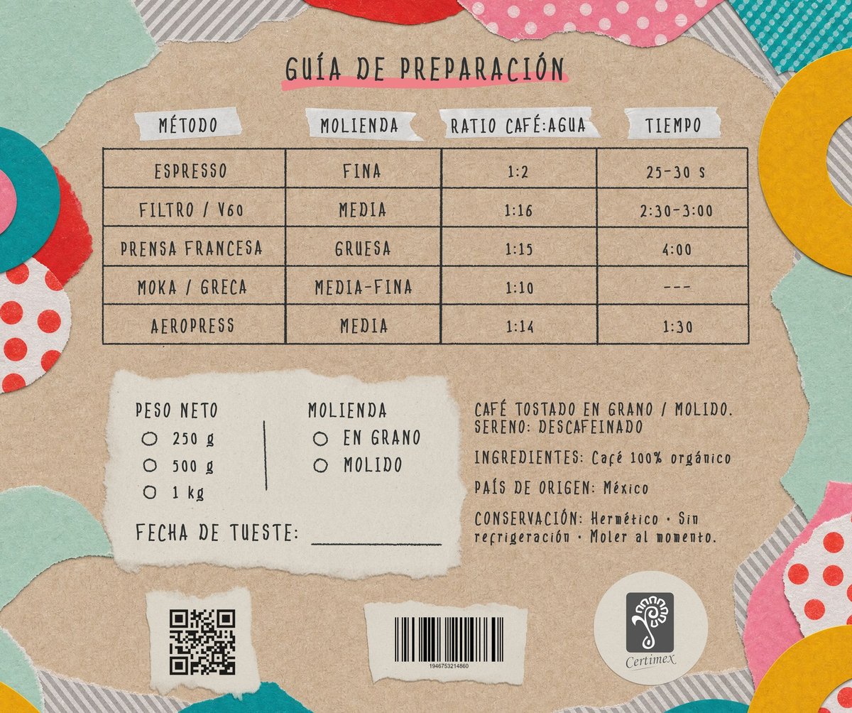 Reverso de la etiqueta: guía de preparación para cinco métodos