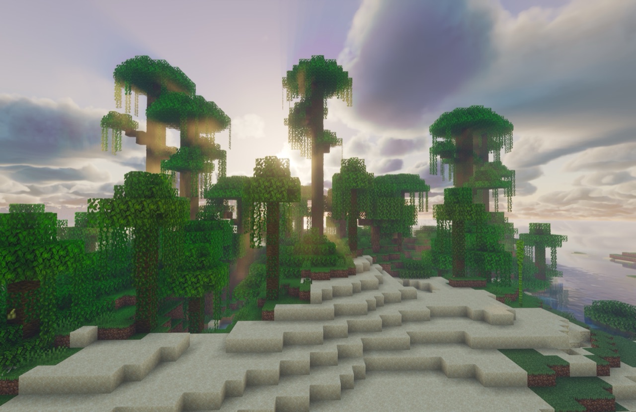 God rays in the jungle