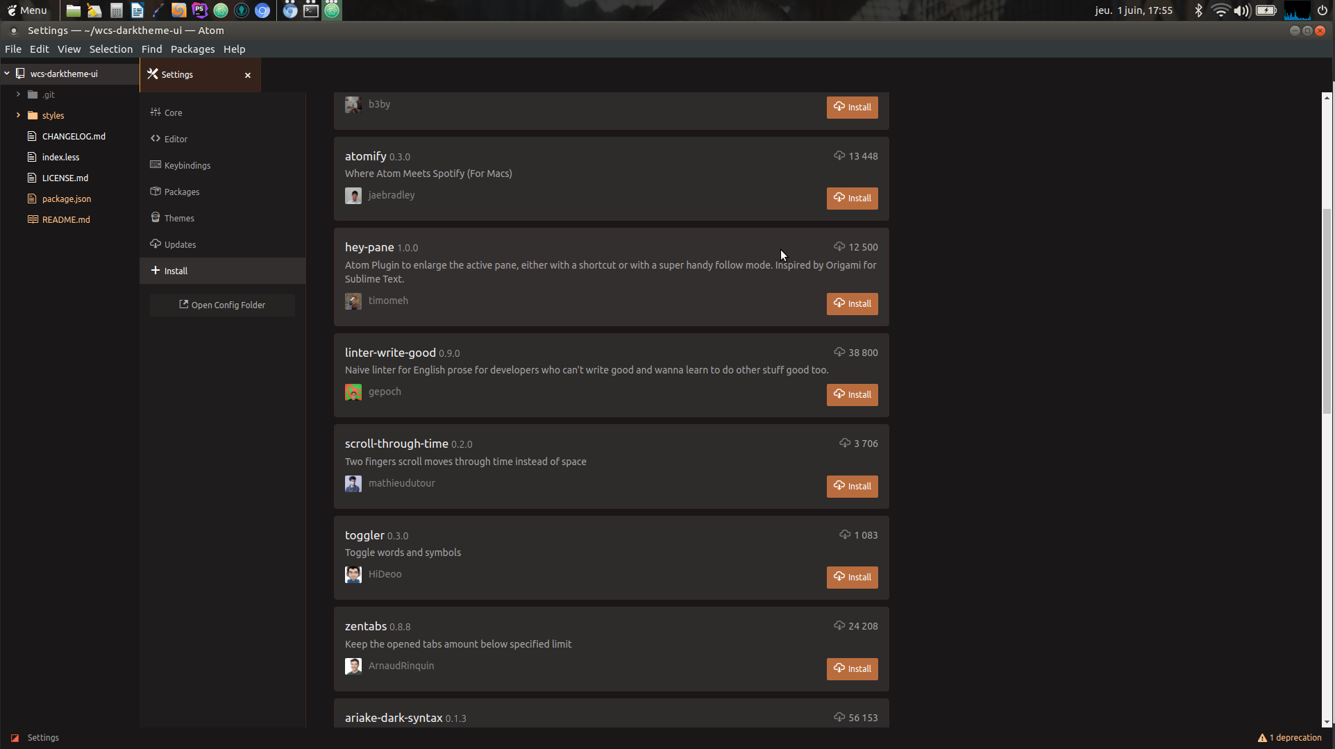 GitHub - GaetanRole/wcs-darktheme-ui: Wild Code School theme for Atom.