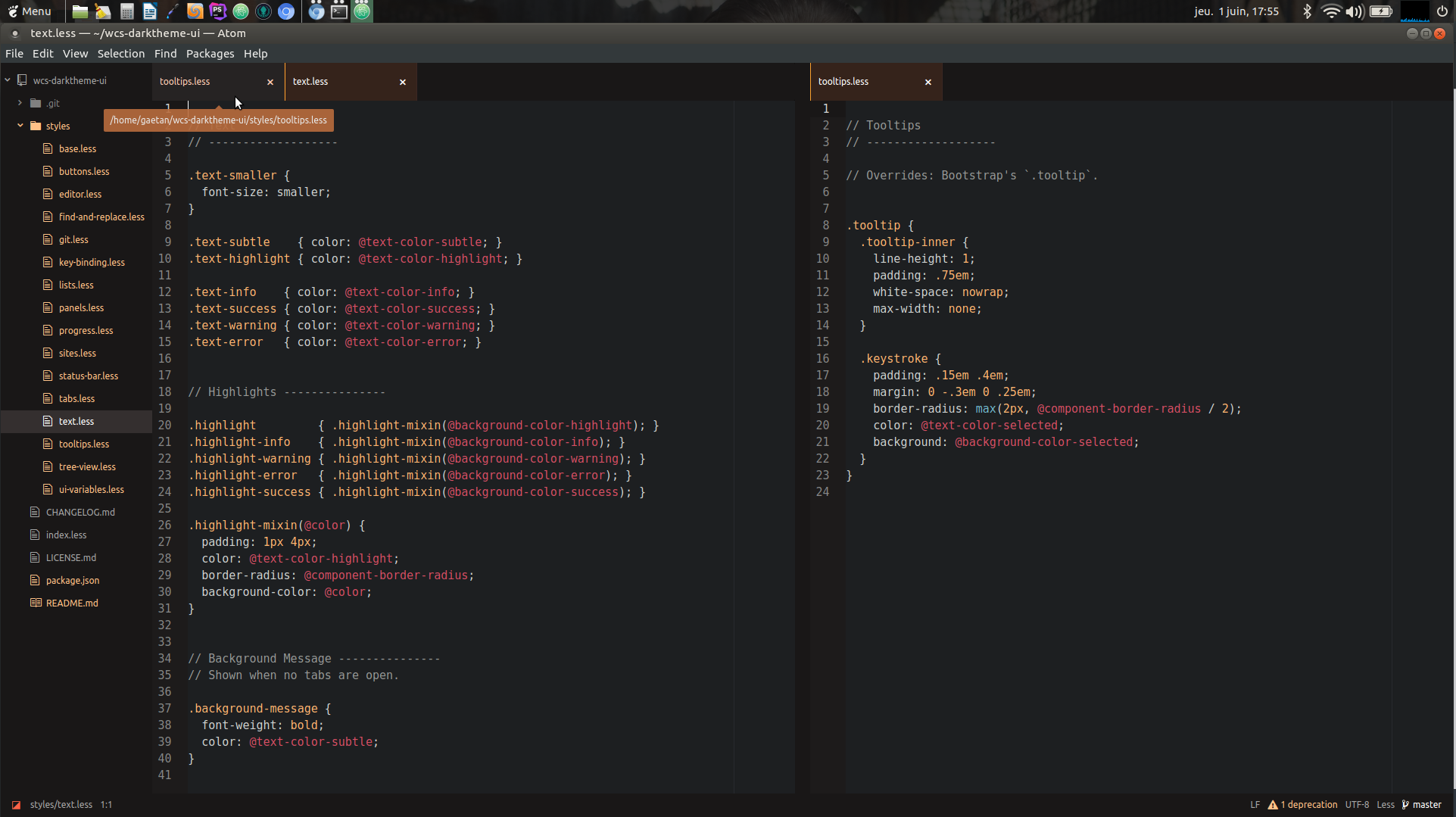 GitHub - GaetanRole/wcs-darktheme-ui: Wild Code School theme for Atom ...
