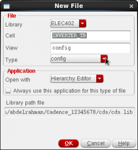 Figure 20 Create config view for the TB.