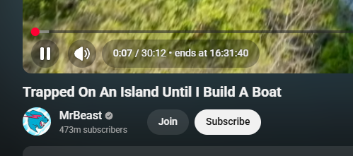 YouTube Video Ends At demo screenshot