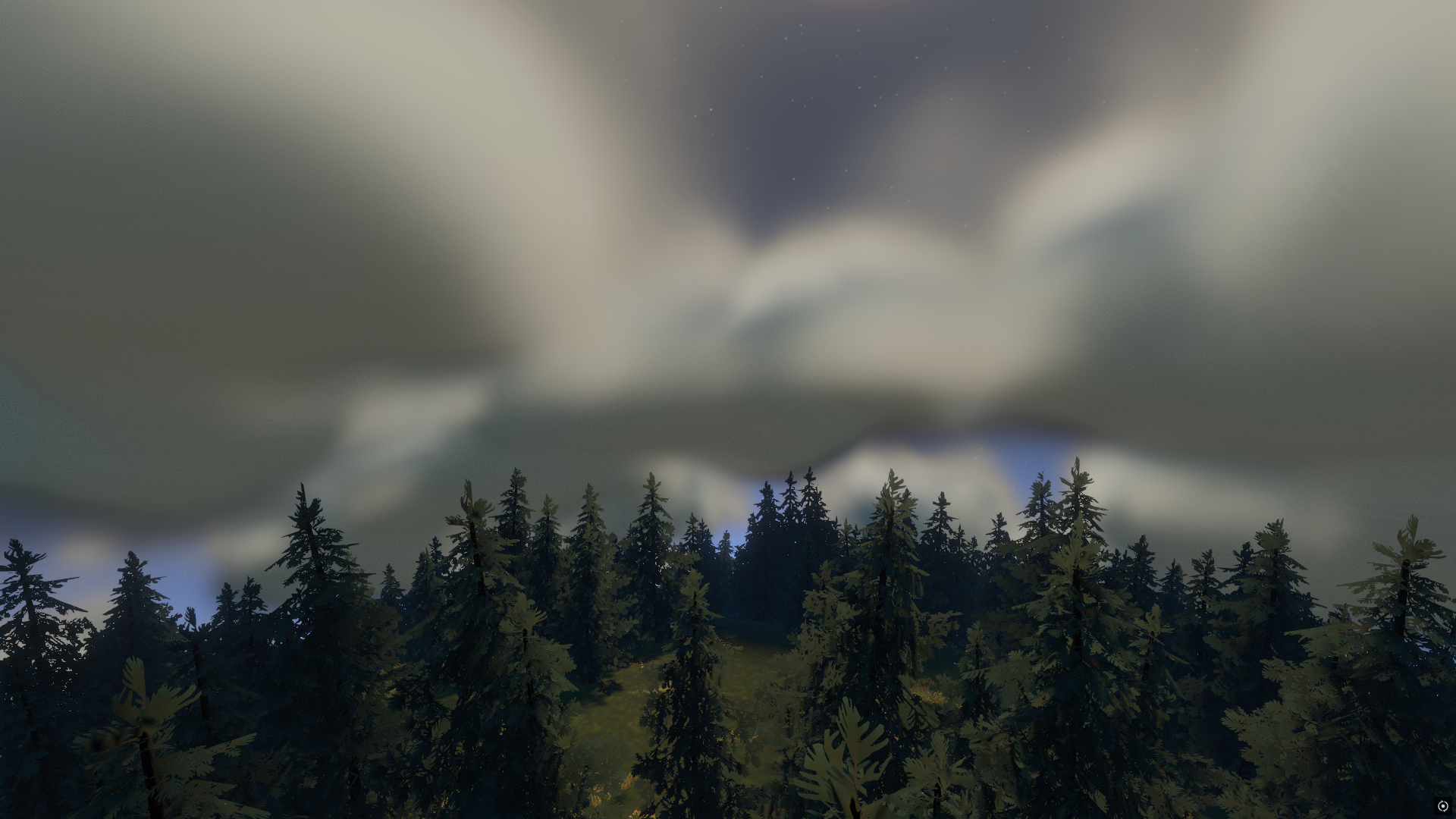Thick clouds over the surface of Timber Hearth