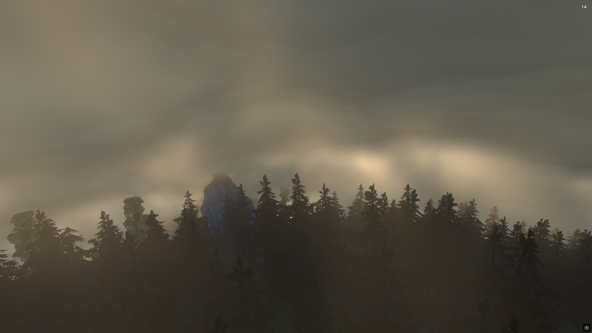 Thick clouds over Timber Hearth's Cliffs