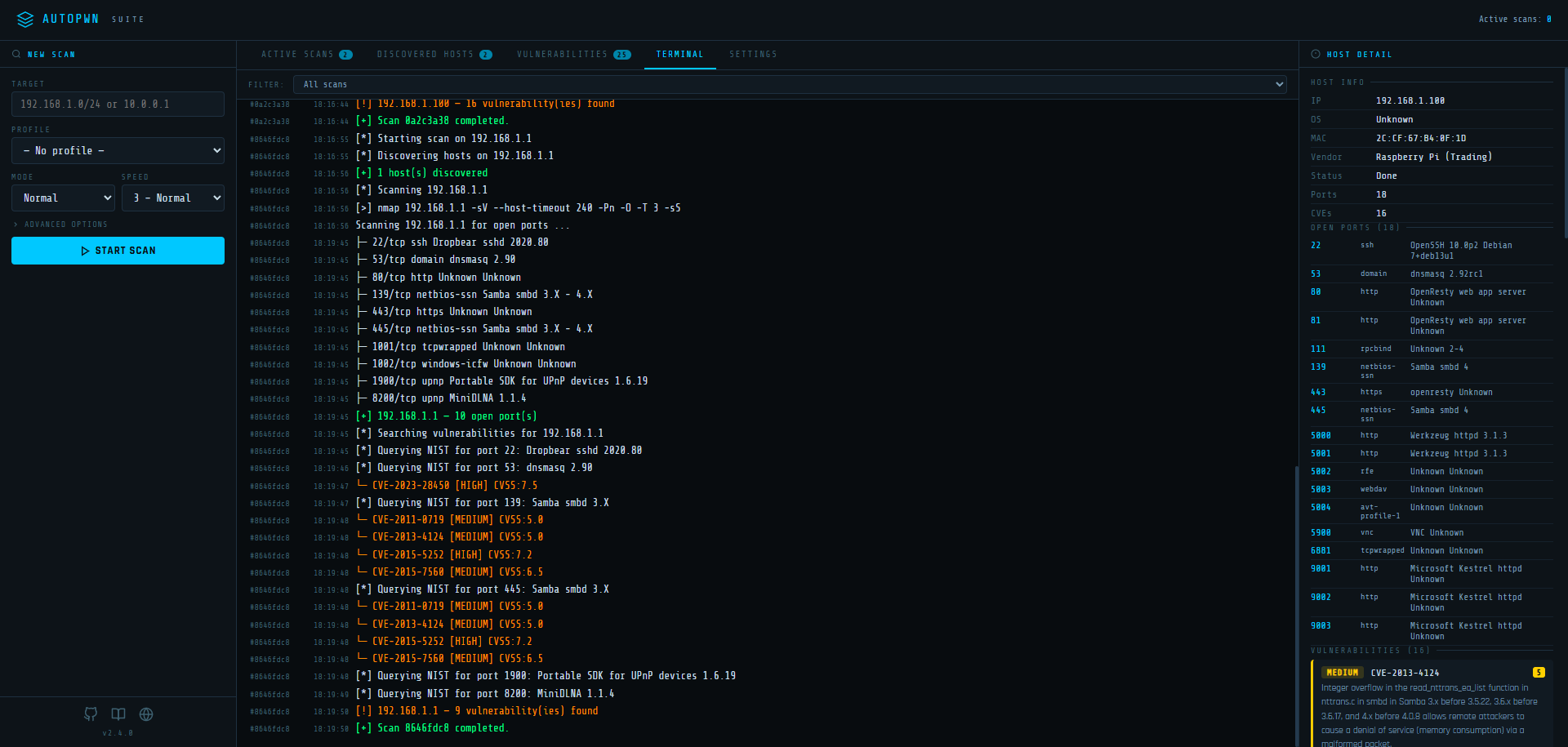 Scan Running