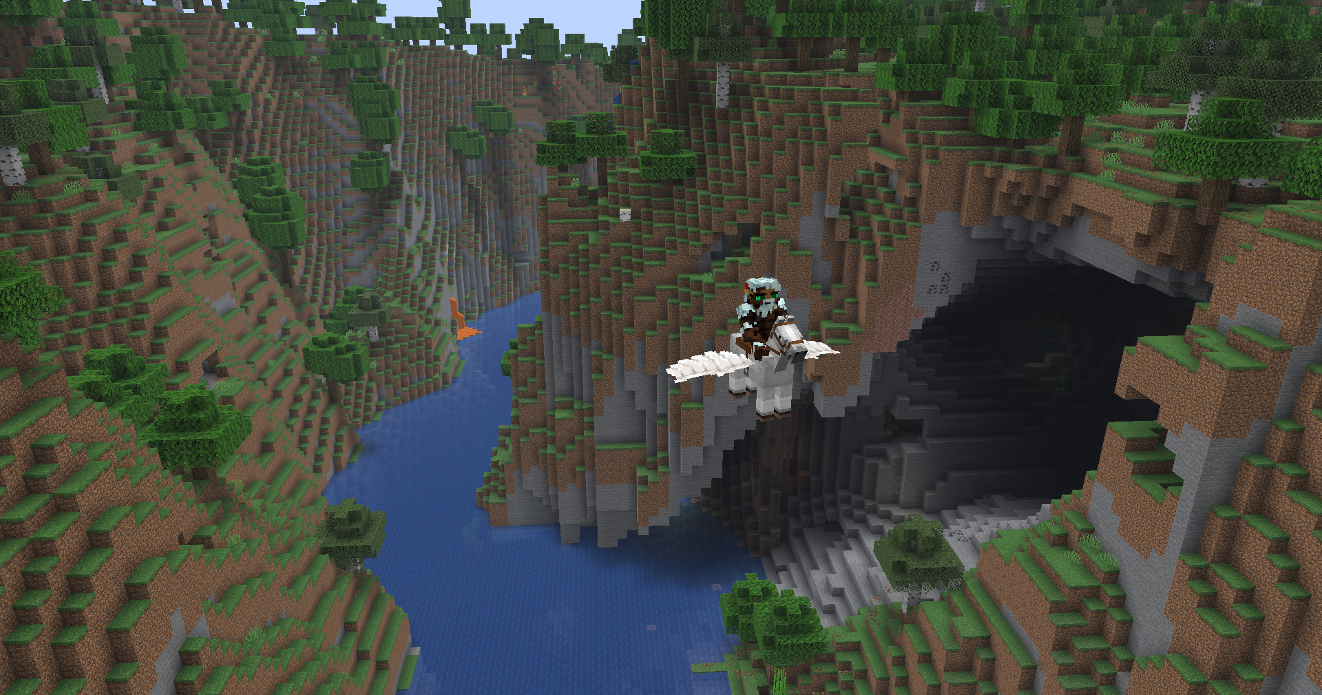 Horse in flight