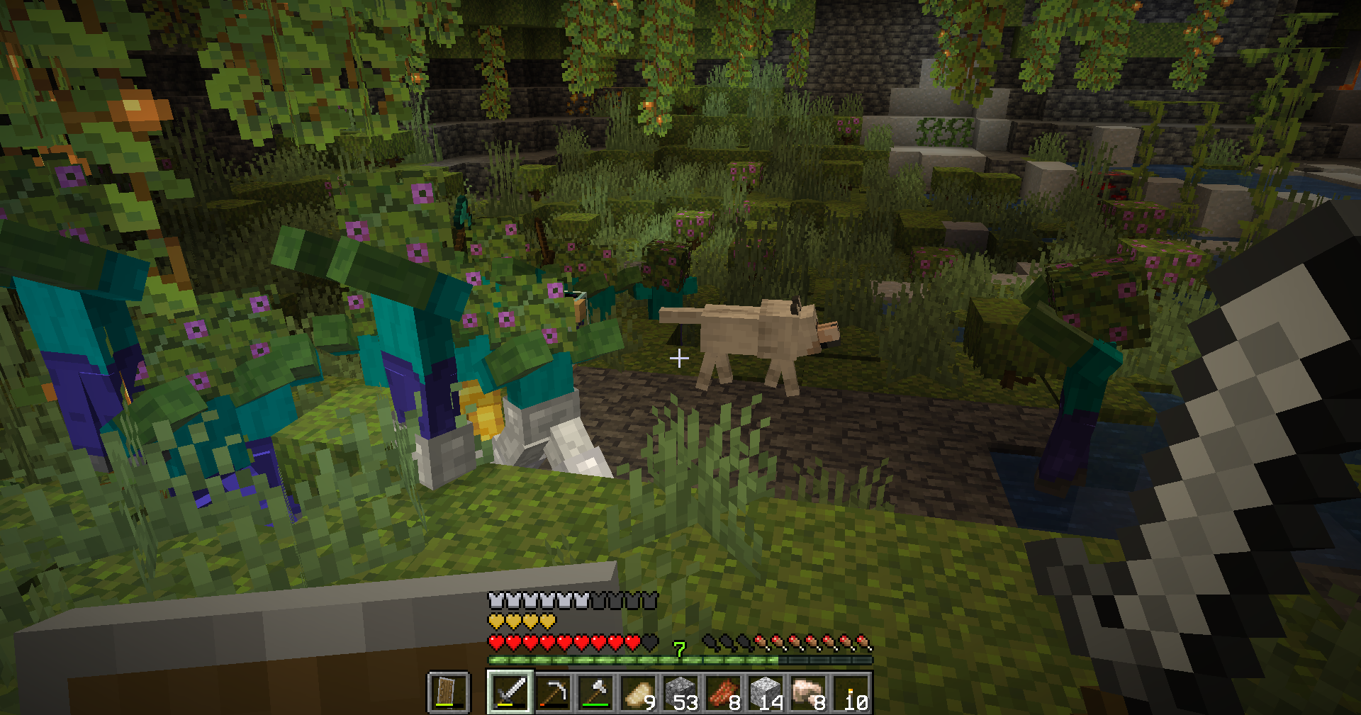 Spore Zombies in Lush Caves
