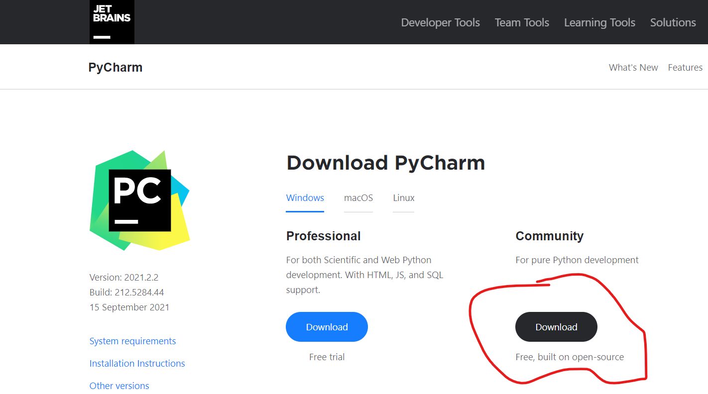 Pycharm Community