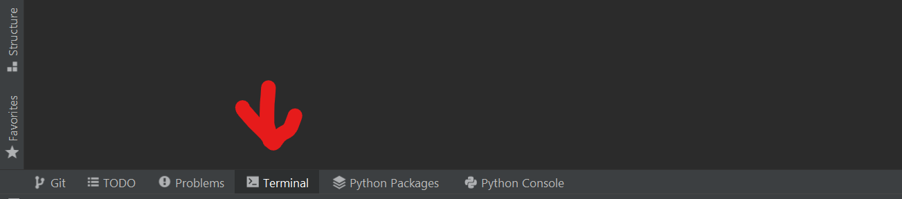 Pycharm Terminal