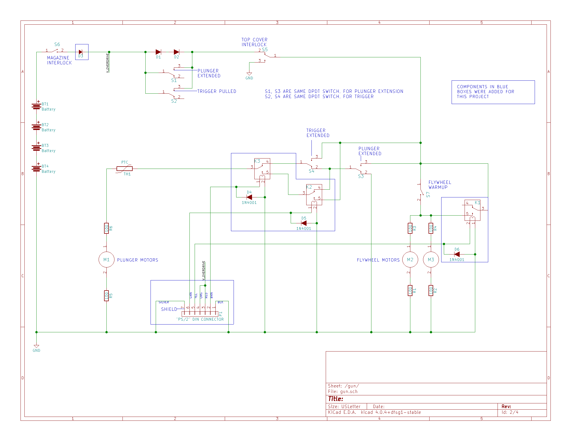 Nerf Gun internals schematic