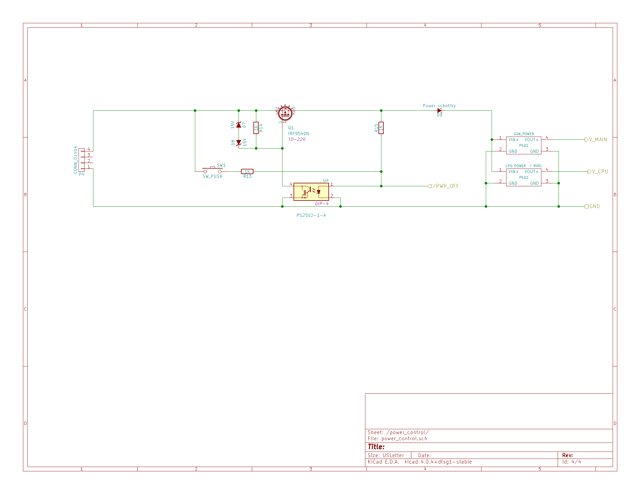 Power Control schematic