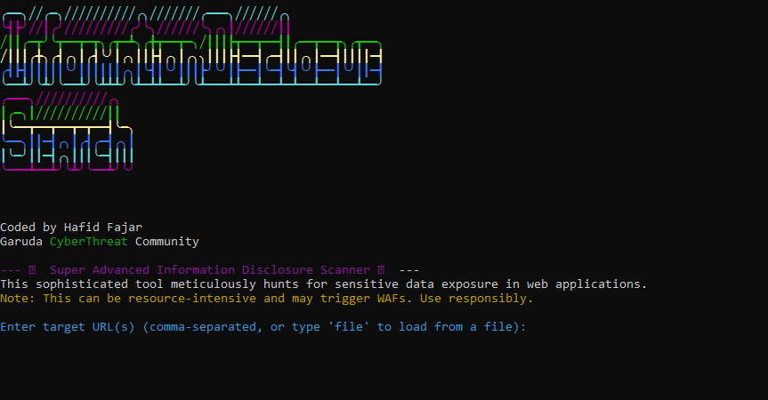 InfoDisclosureSearch Screenshot