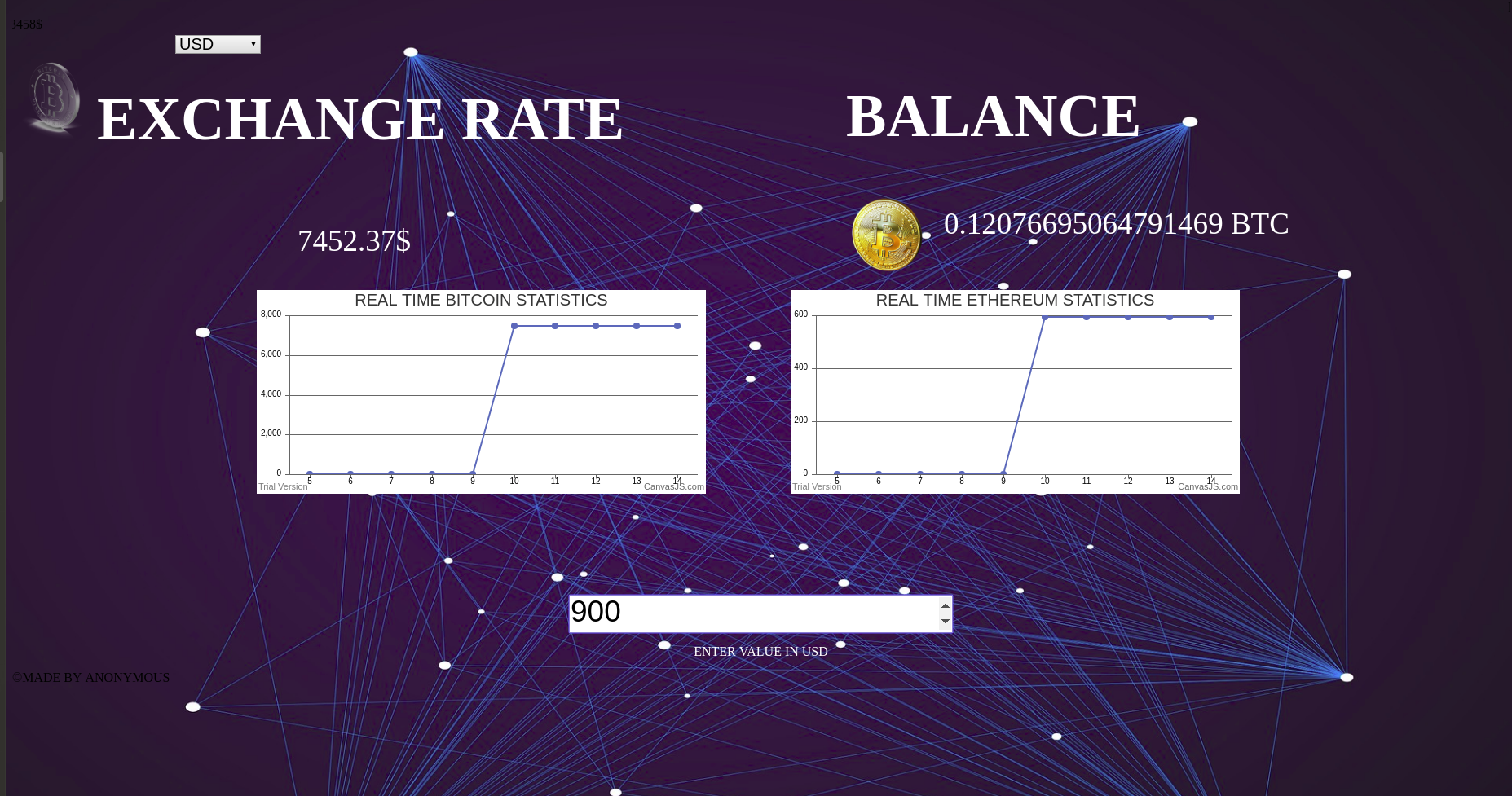 SCREENSHOT OF REAL TIME WALLET