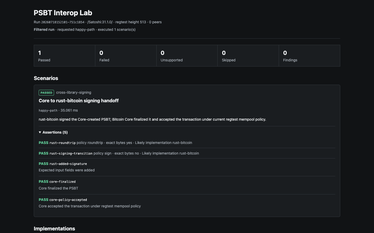 v0.5.2 generated quickstart report