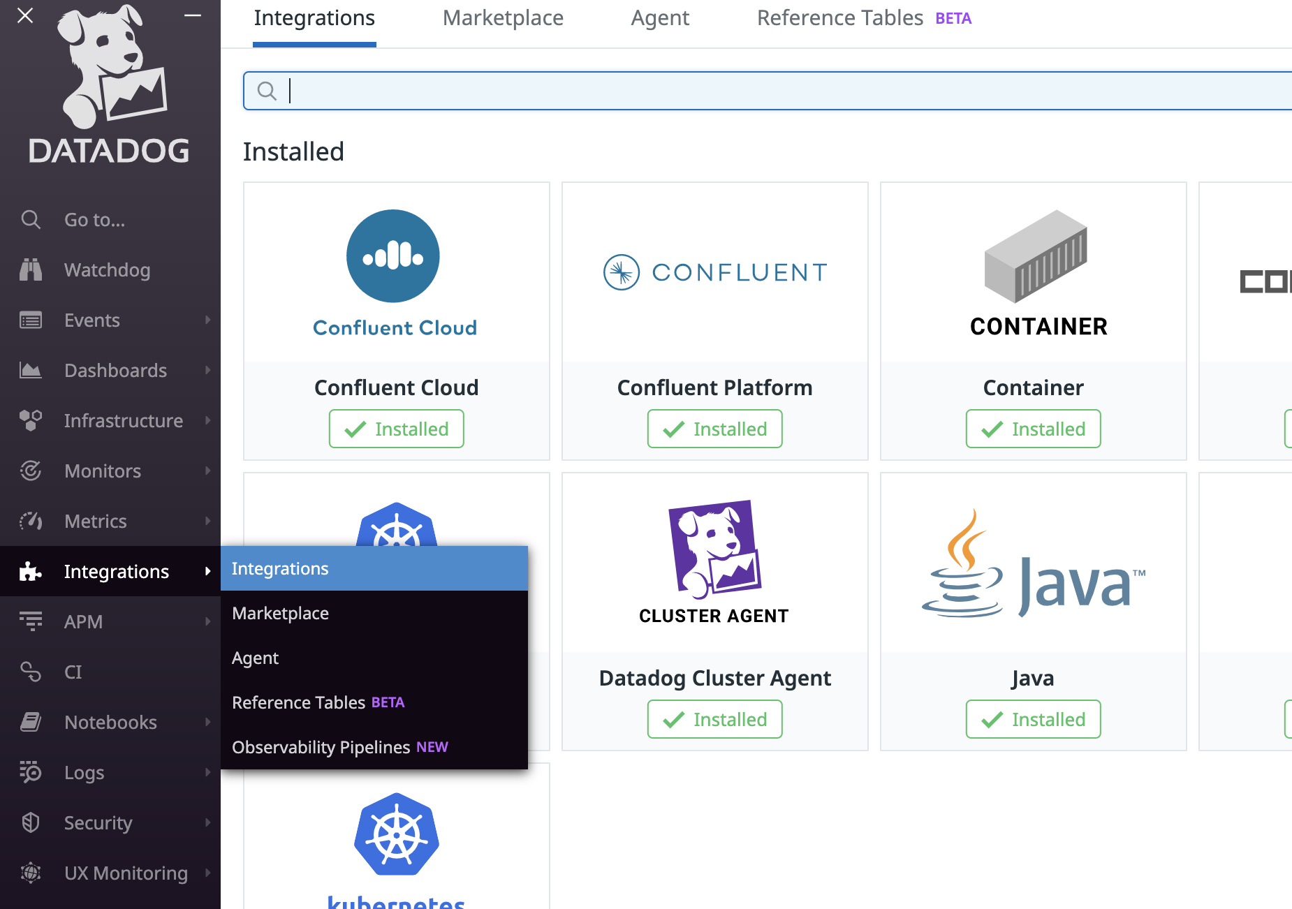 Confluent Platform integration with DataDog