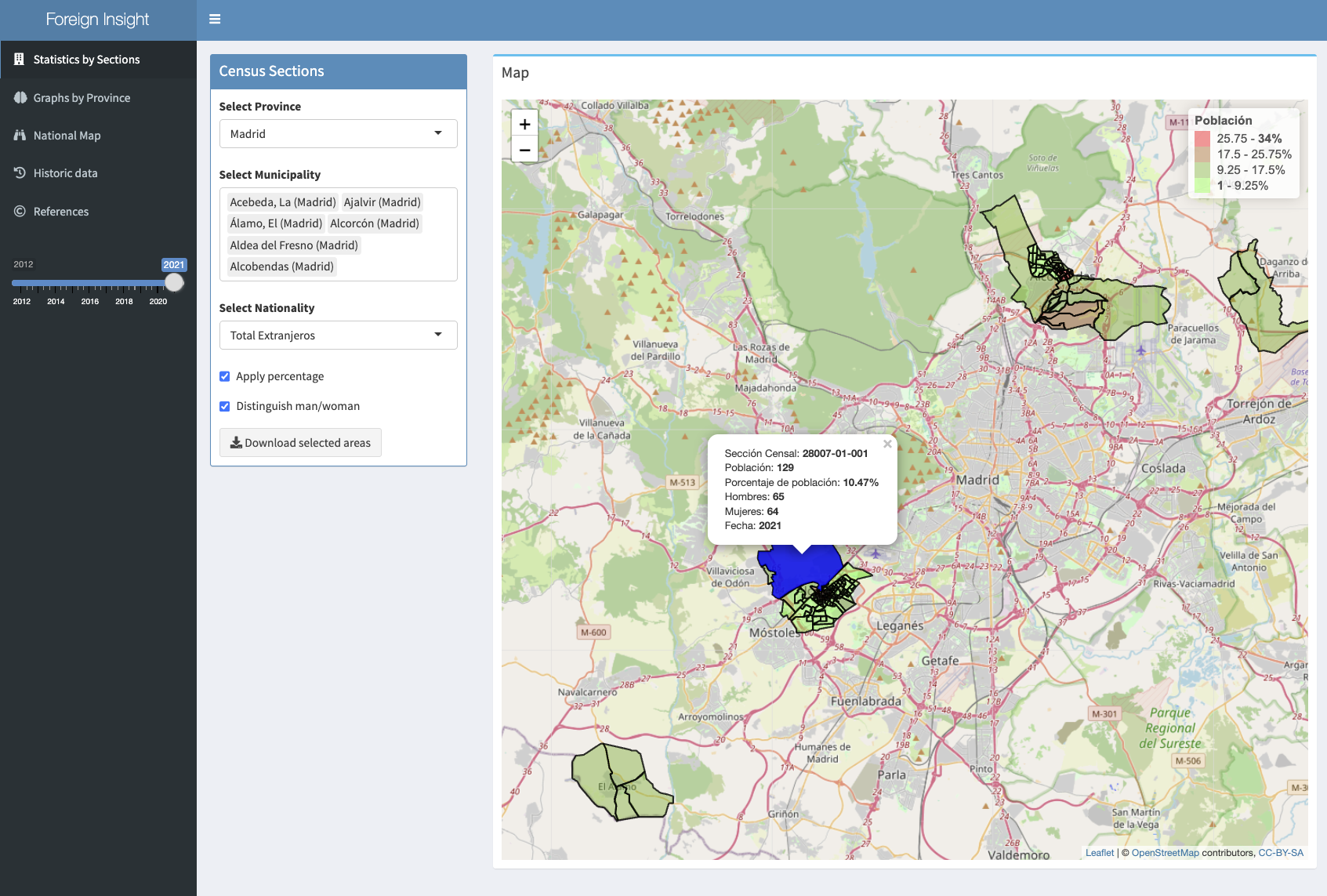 Census Sections Map
