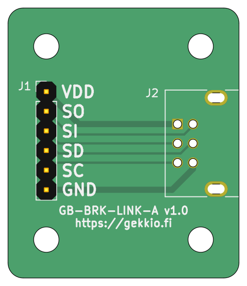 GB-BRK-LINK-A v1.0 KiCad render