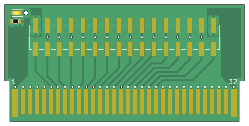 GB-BRK-M-XS v1.0 KiCad render