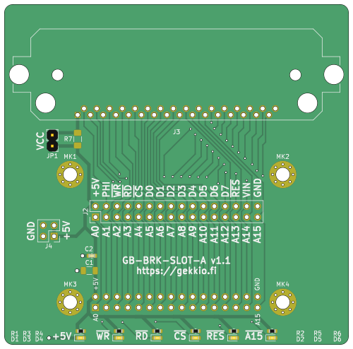 GB-BRK-SLOT-A v1.1 KiCad render