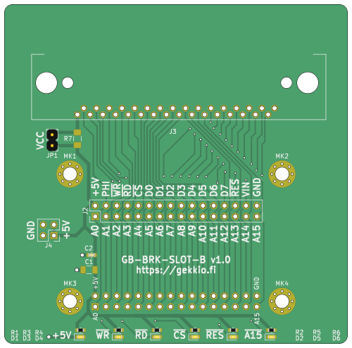 GB-BRK-SLOT-B v1.0 KiCad render