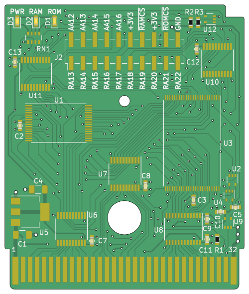 GB-MBCTEST v1.1 KiCad render