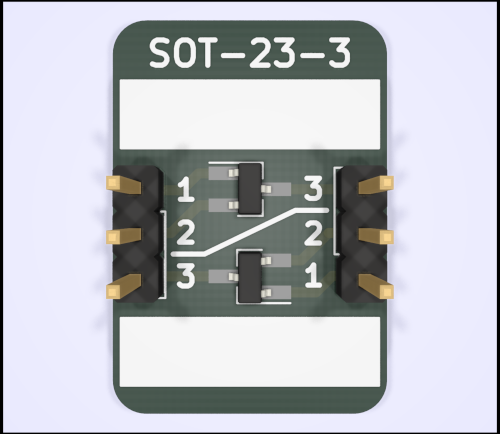 BRK-SOT-23-3 v1.1 KiCad 3D view