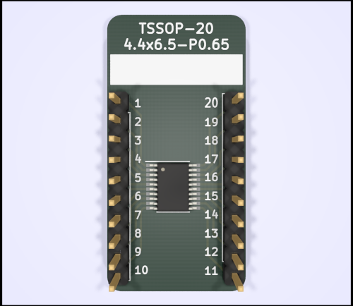 BRK-TSSOP-20-4.4x6.5-P0.65 v1.0 KiCad 3D view