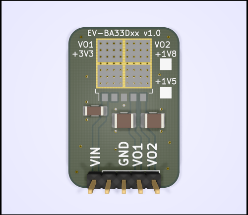 EV-BA33Dxx v1.0 KiCad 3D view