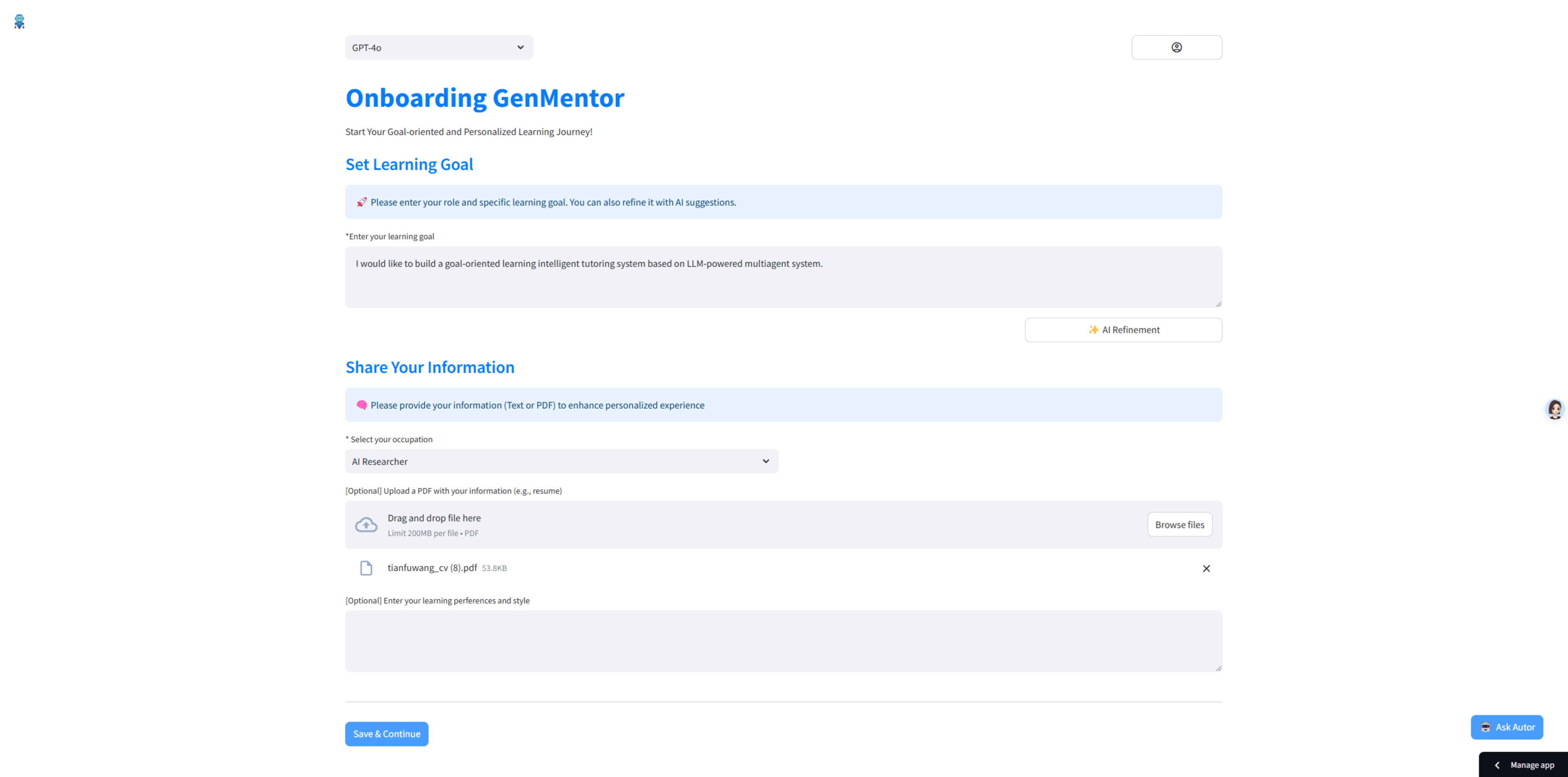 GenMentor Demo Interface-1