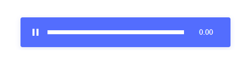 Image of react audio player component