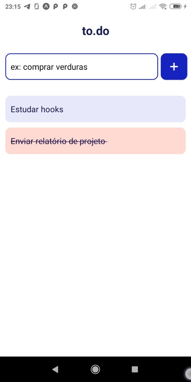 GitHub - GenaraSousa/to.do: Aplicativo mobile desenvolvido com React ...